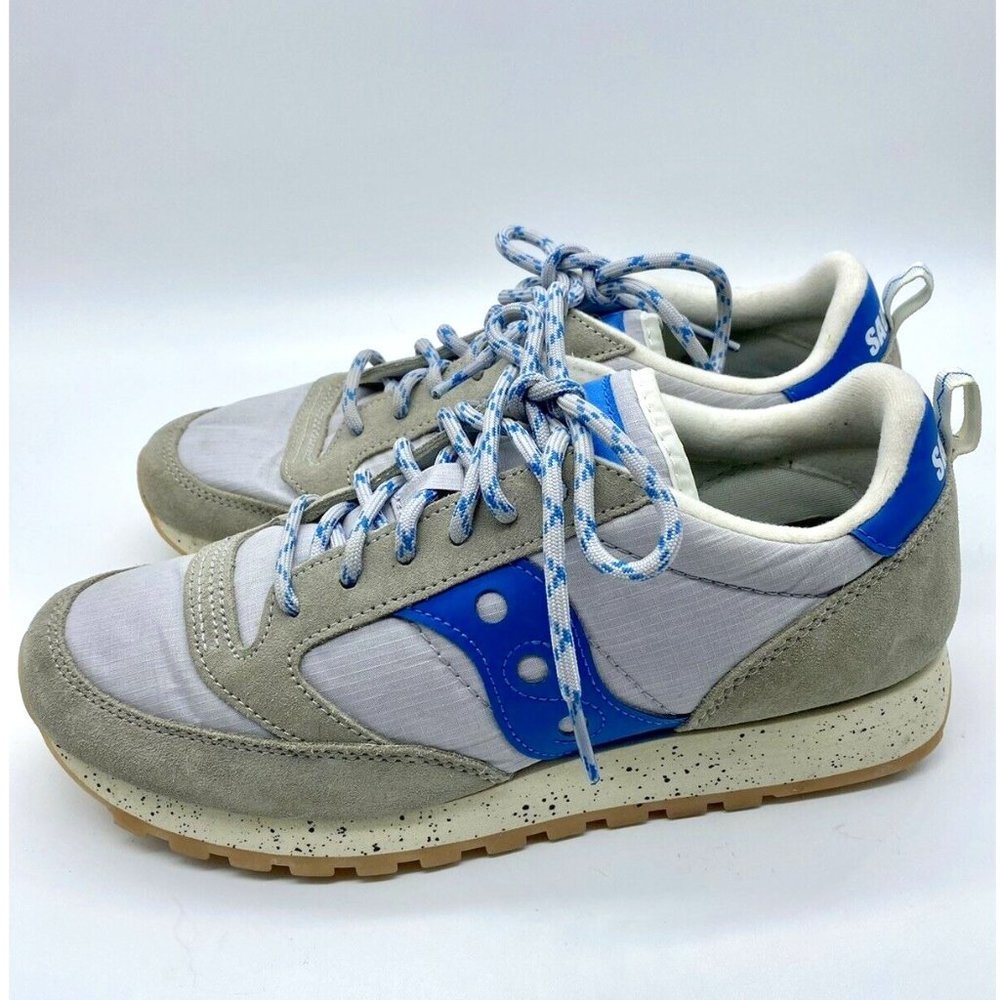 Saucony Jazz Original Climbing  Suede Sneaker gray Blue US Size 7.5